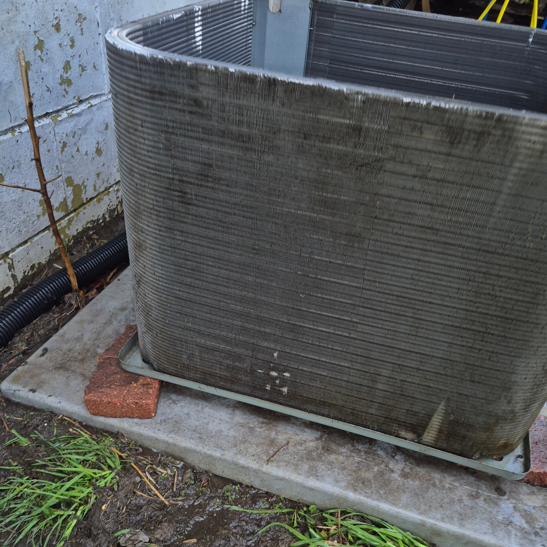 Condenser coil cleaned and restored